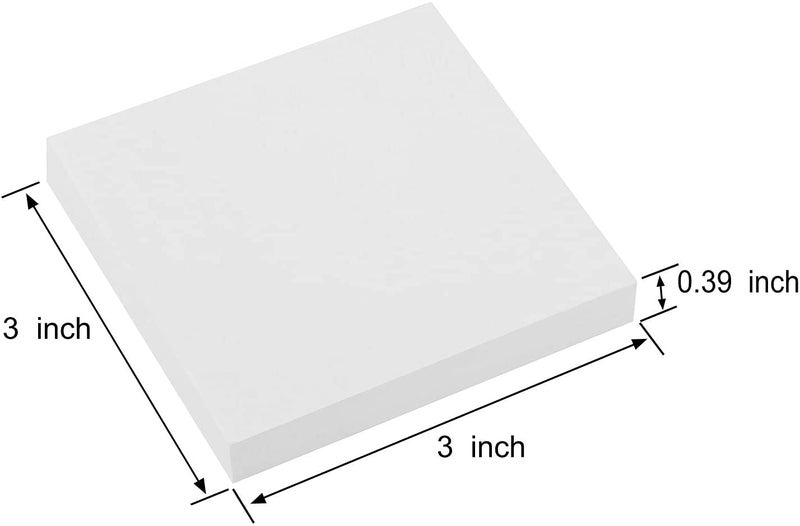 LinQuick White Sticky Notes 6 Pads 3 X 3 Inch 100 Sheets/Pad Self-Stick Notes Pads 600 Sheets Total - Image 2